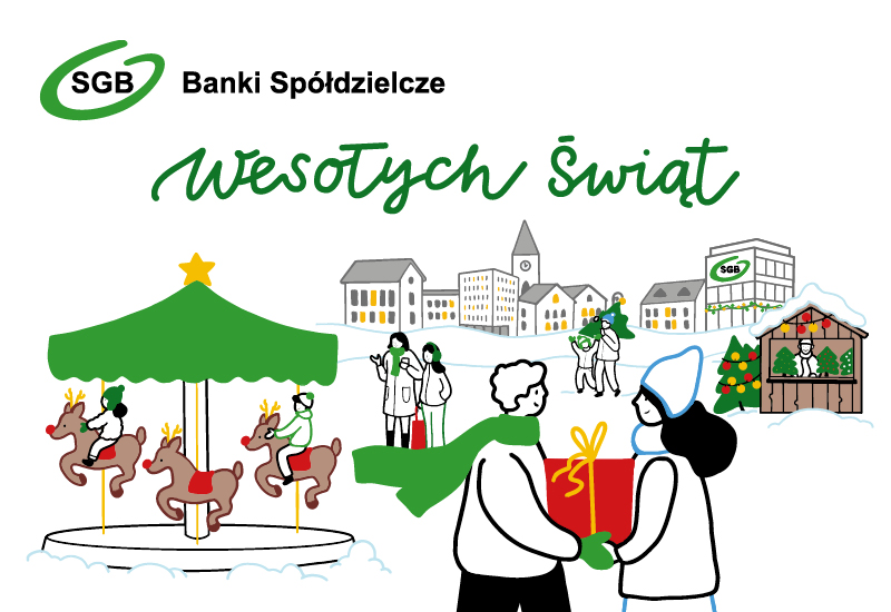 Baner wesołych świąt